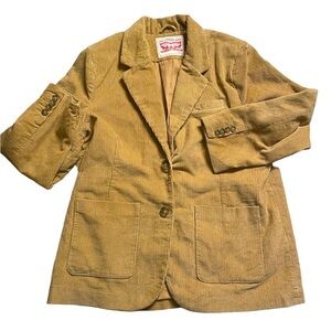Levi’s tan corduroy long sleeve sport jacket size XL